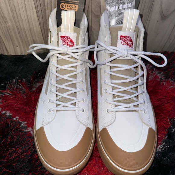 Vans Other - Vans Sk8-Hi MTE-2 White and Tan High-Top Sneakers Classic Design Size: 8